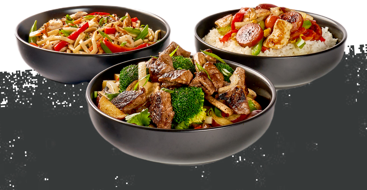 Build-your-own bowl at Genghis Grill in Sparks, NV.