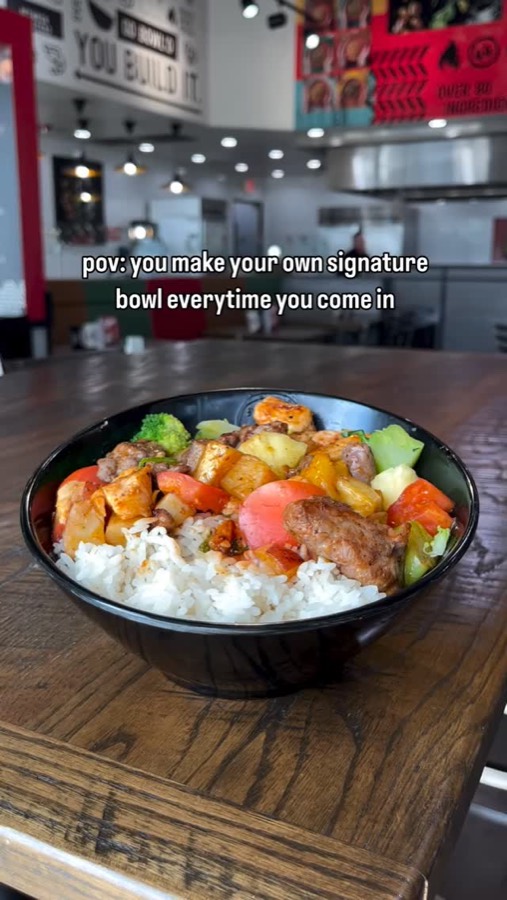 A Genghis Grill dish shared on Instagram