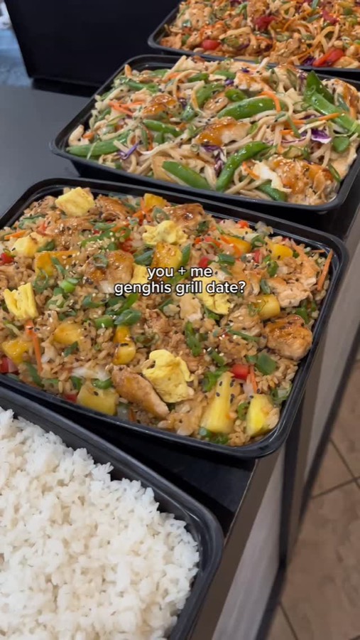 A Genghis Grill dish shared on Instagram
